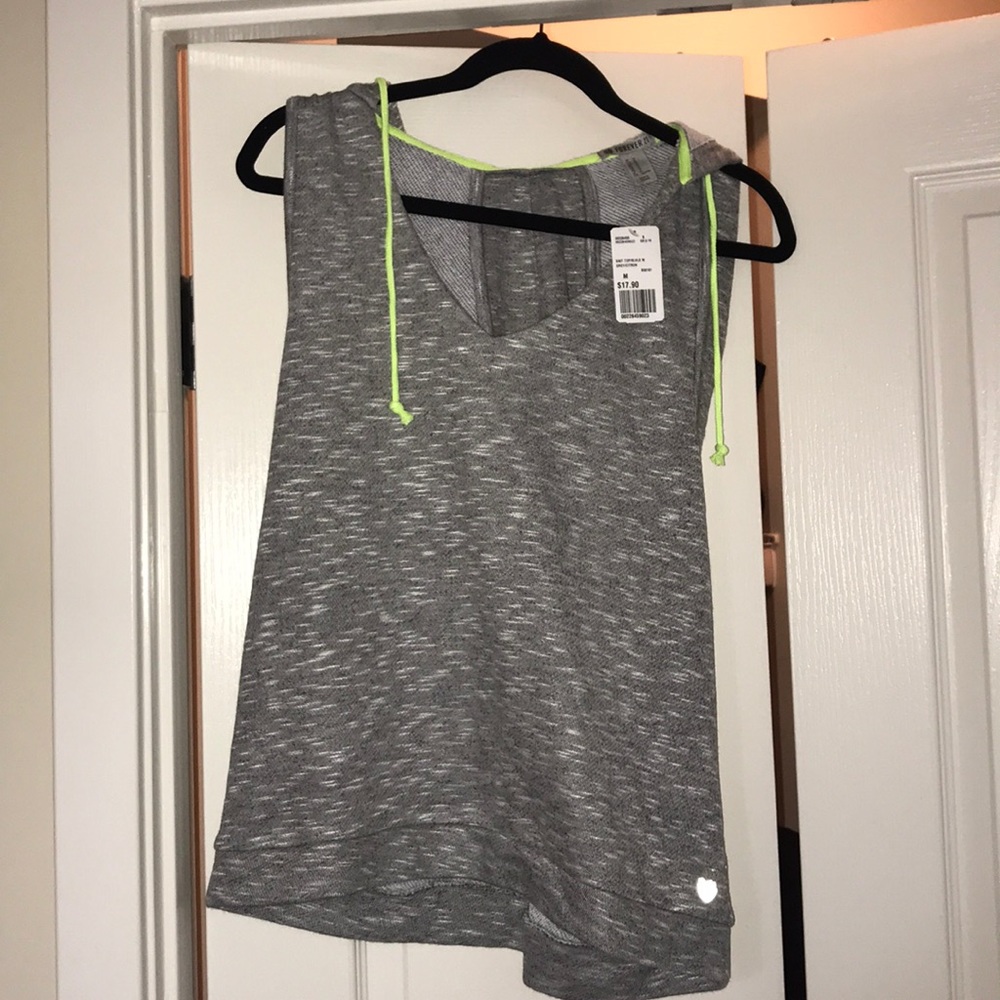 Athletic sleeveless hoodie